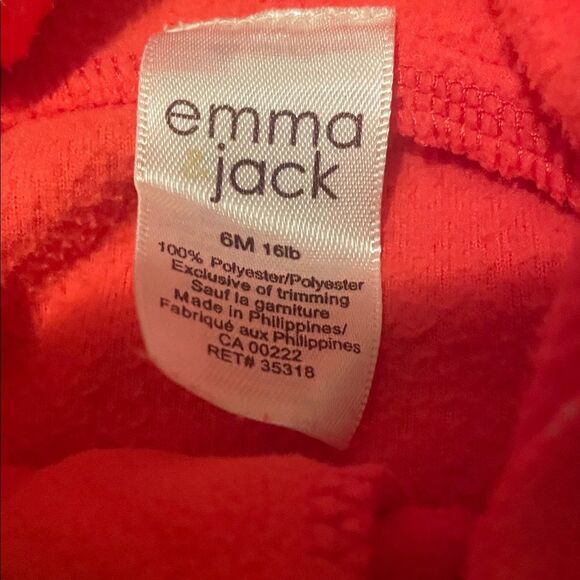 Cozy Orange Tiger Infant Footie Onesie - Picture 2 of 4